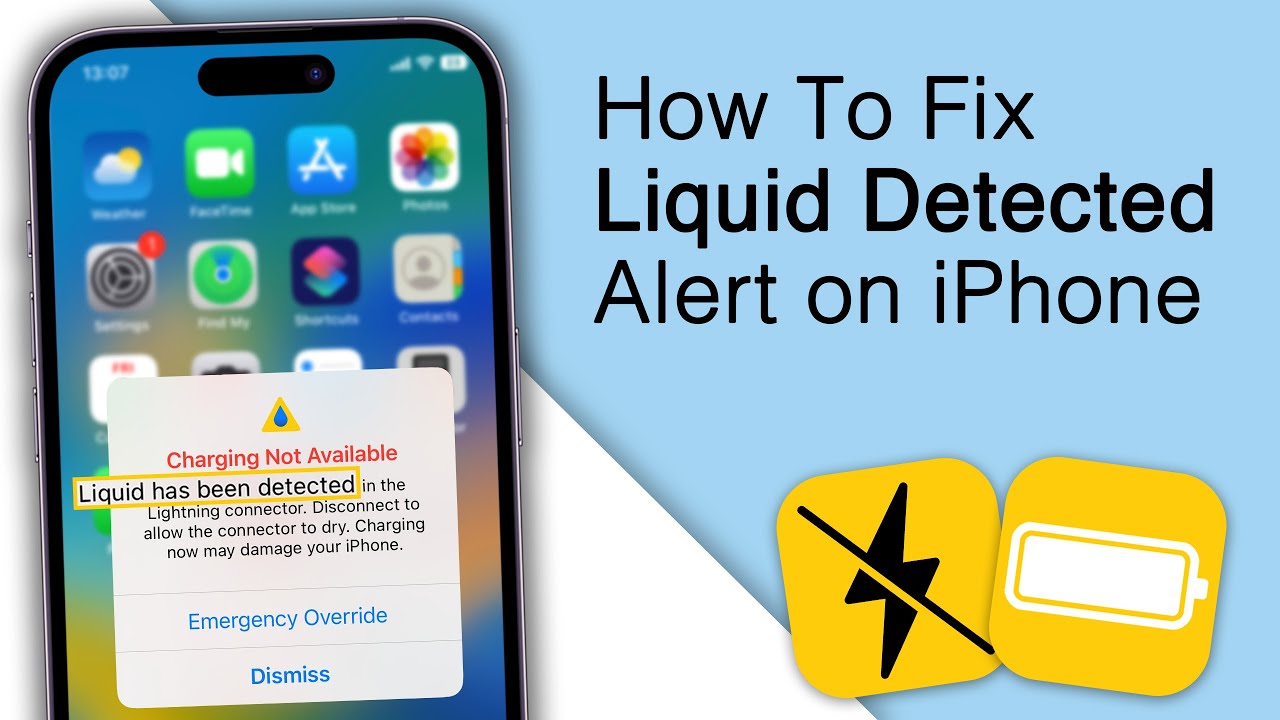How to Fix Charging Not Available! Liquid has been detected on iPhone [2023]