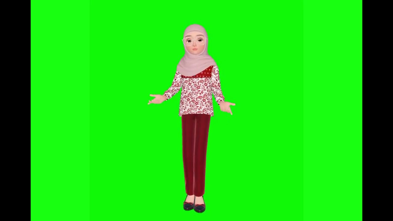 Animasi Green Screen orang berbicara atau sedang menjelaskan | Green Screen