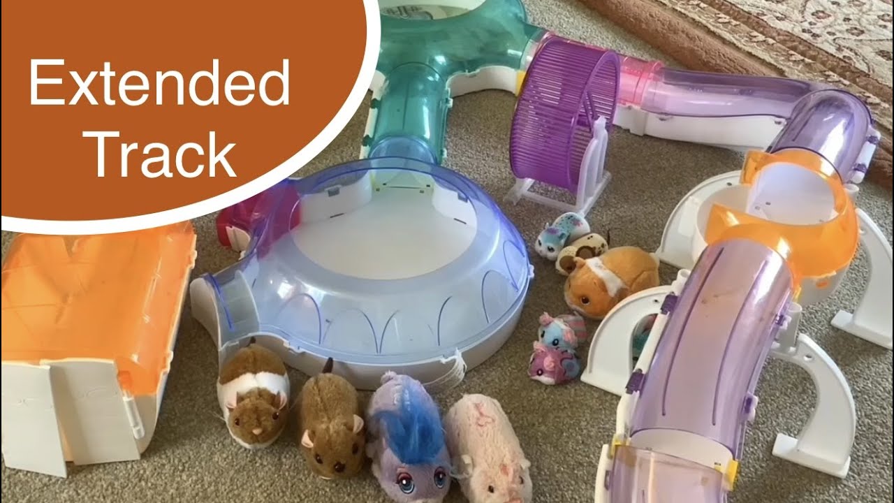 Zhu Zhu Pets & Track Zuru Pets Alive Hamstermania Gupi Guinea Pig Wheel Runner Little Live Pets Mice
