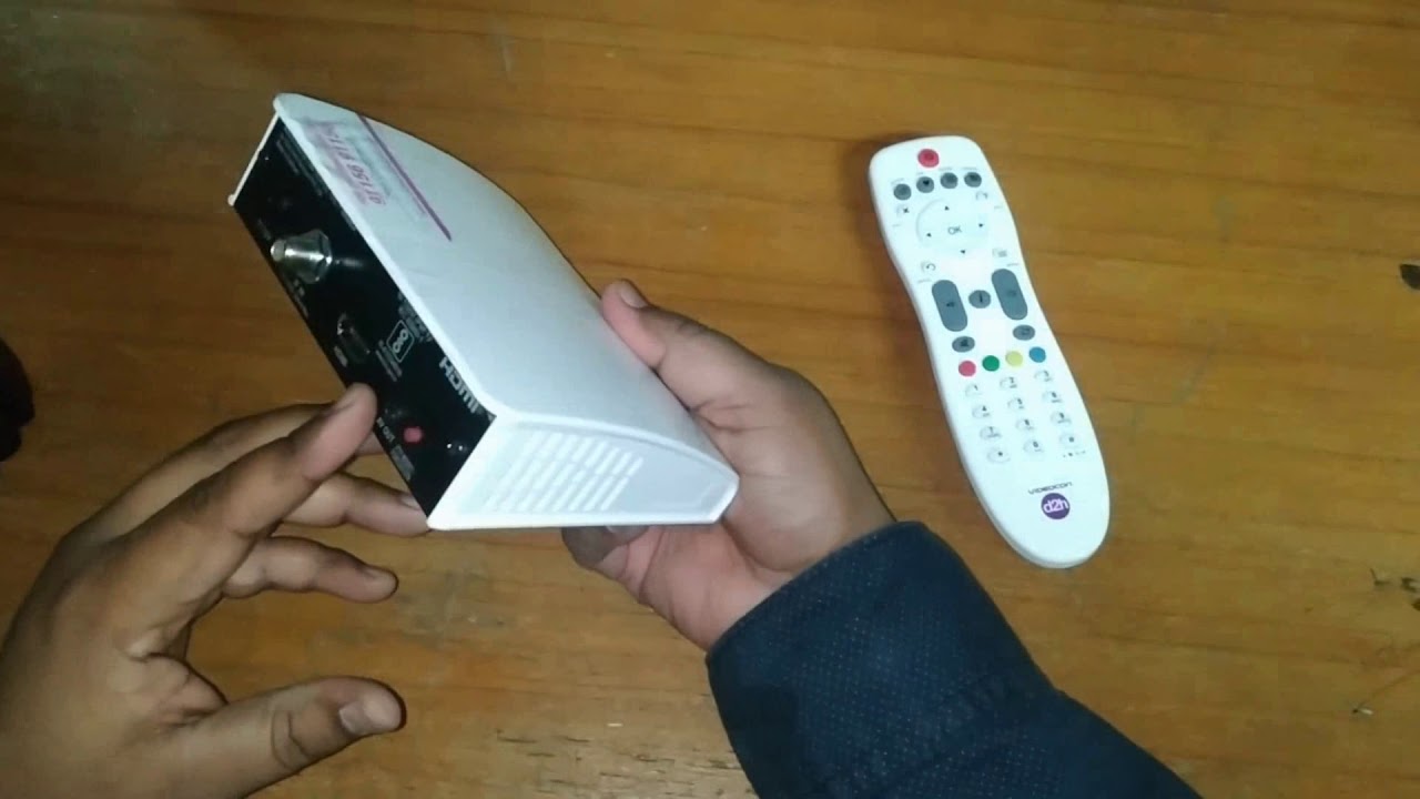 d2h HD Set Top Box ( V-5004 HD ) Unboxing and First Time Connectivity with TV