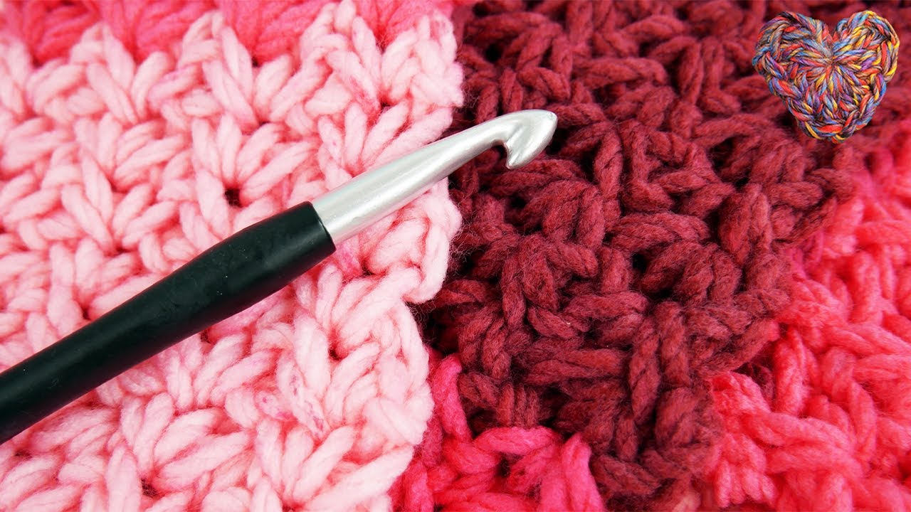 XXL LOOP Schal in Mini V-Stich | Super einfacher Winter Schal für Anfänger