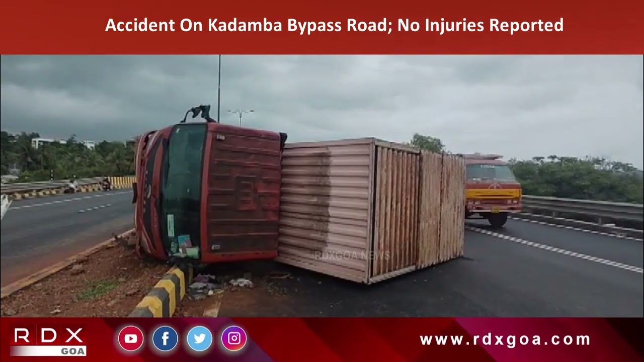 Accident On Kadamba Bypass Road; No Injuries Reported
