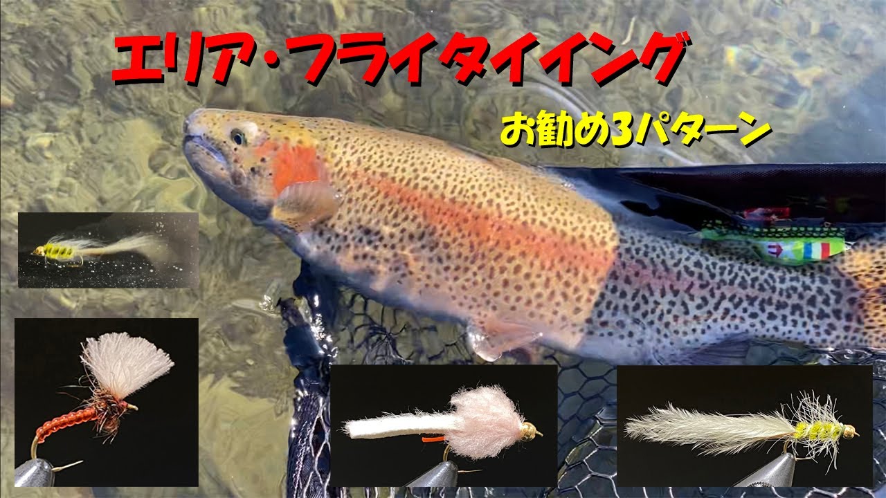 【エリア・フライタイイング　お勧め３パターン】