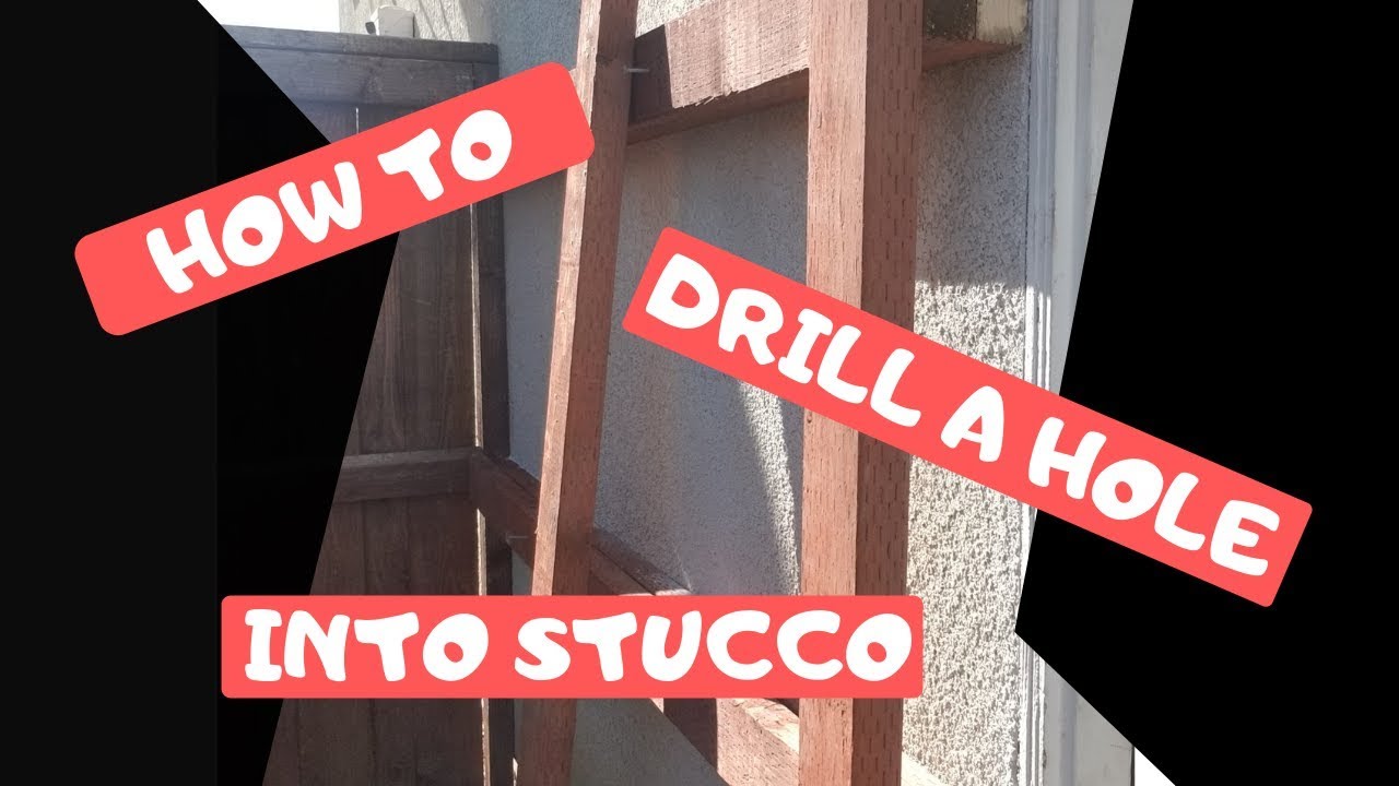 HOW TO DRILL INTO STUCCO WALL AND INSTALL WALL MOUNT