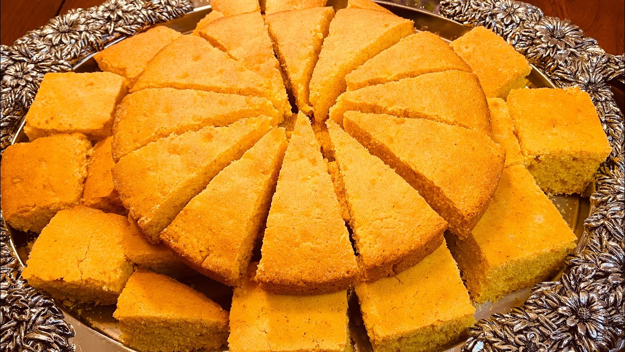 طرز تهيه روت جوارى / ذرت || Afghan Sweet Cornbread