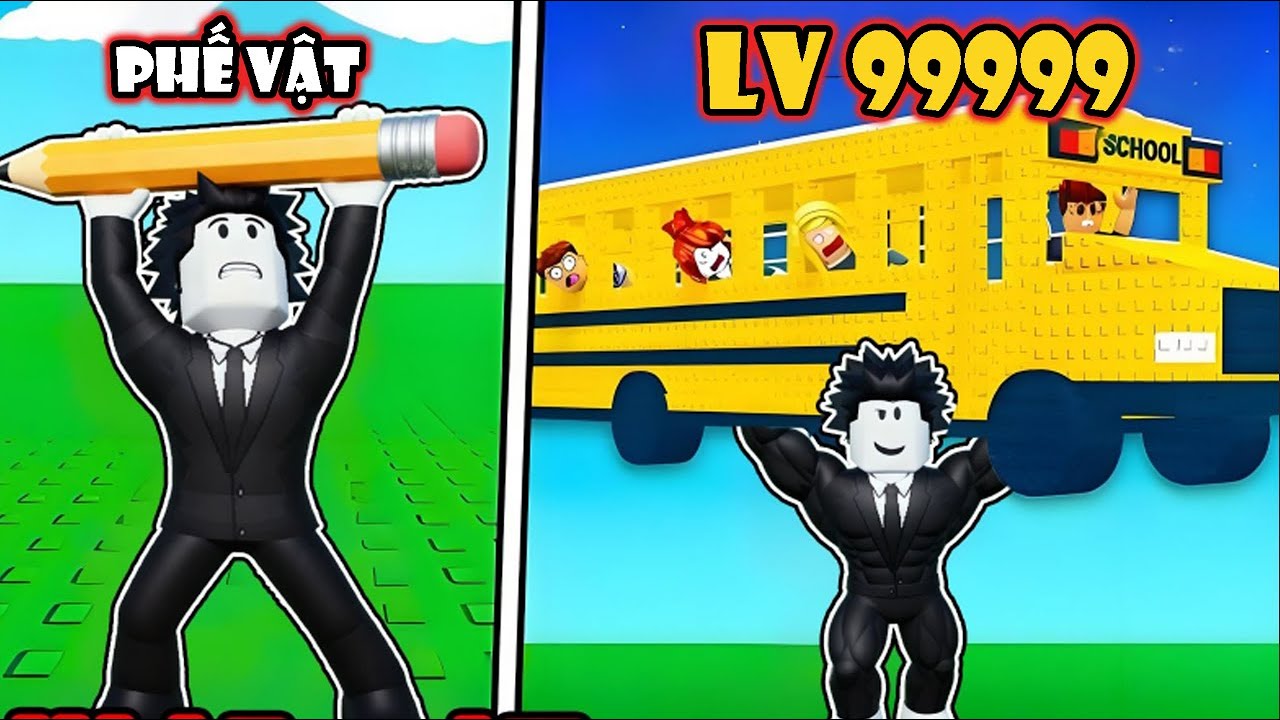 TÔI LUYỆN TẬP SIÊU CƠ BẮP ĐỂ PHÁ HUỶ TOÀN BỘ THÀNH PHỐ TRONG ROBLOX !