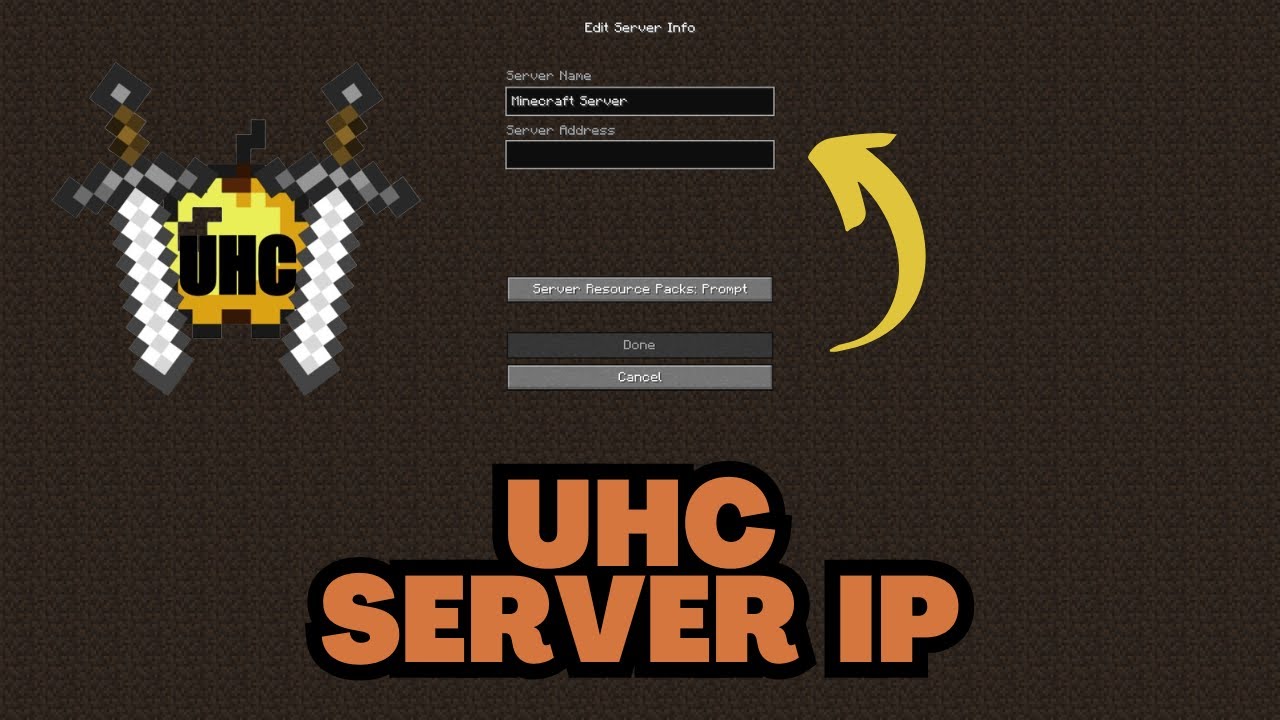IP-адрес сервера Minecraft UHC 2025