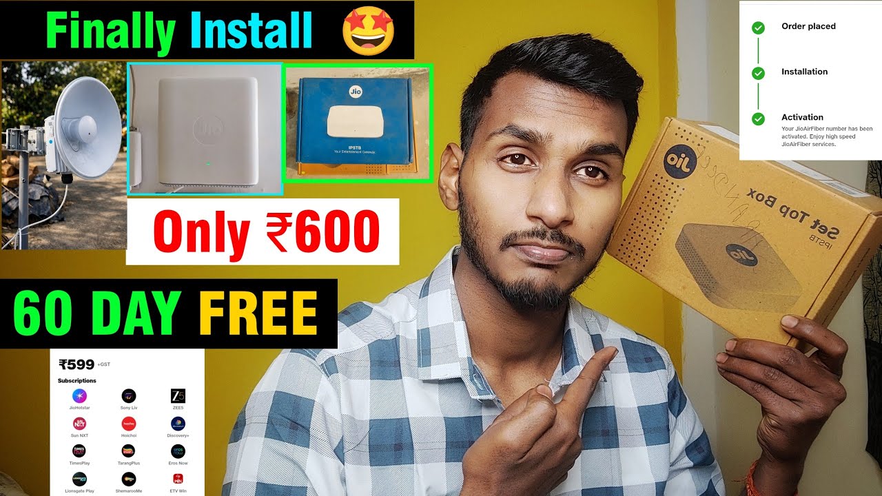 🤩Finally Jio AirFiber 🛜 Max Installation Done ✅ | Jio Airfiber 60 DAY FREE offer | Booking PROCESS