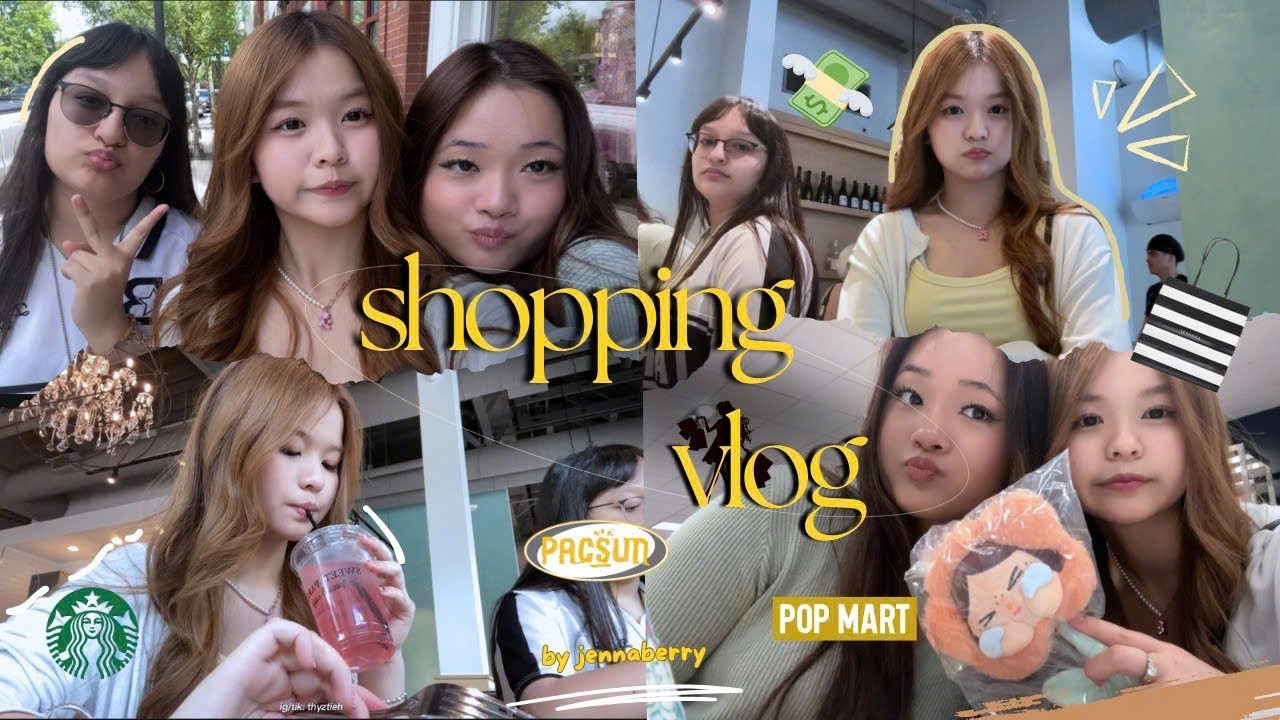 SHOPPING VLOG WITH FRIENDS (với bạn thân)✨⁉️| đi mua sắm, shopping haul, cuộc sống mỹ| jennaberry