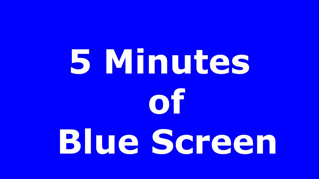 🔵 Tela Azul Chroma Key (Blue Screen) - 5 Minutos em 4K/60fps | Alternativa ao Verde