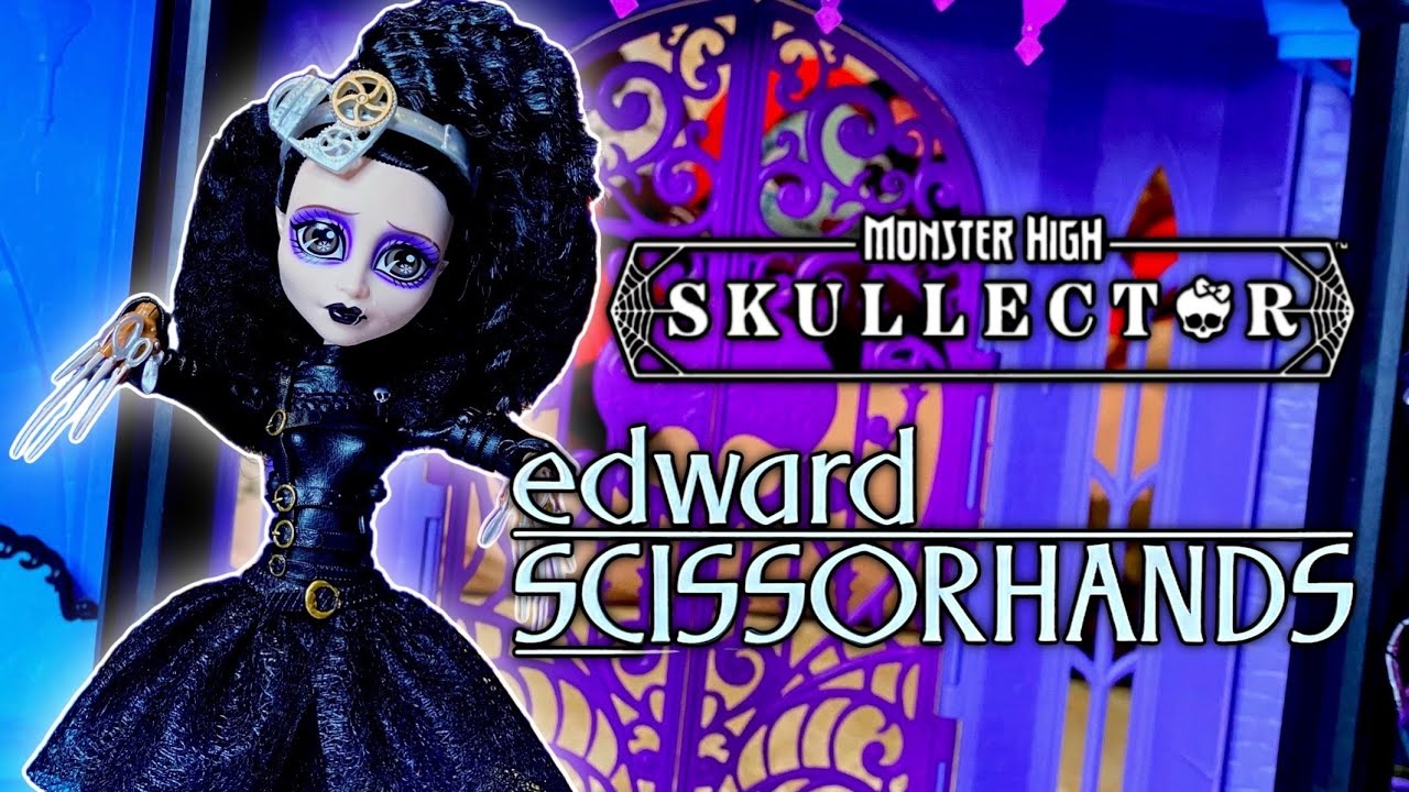 Почему она так выглядит?! Распаковка фигурки Monster High Skullector Edward Scissorhands!