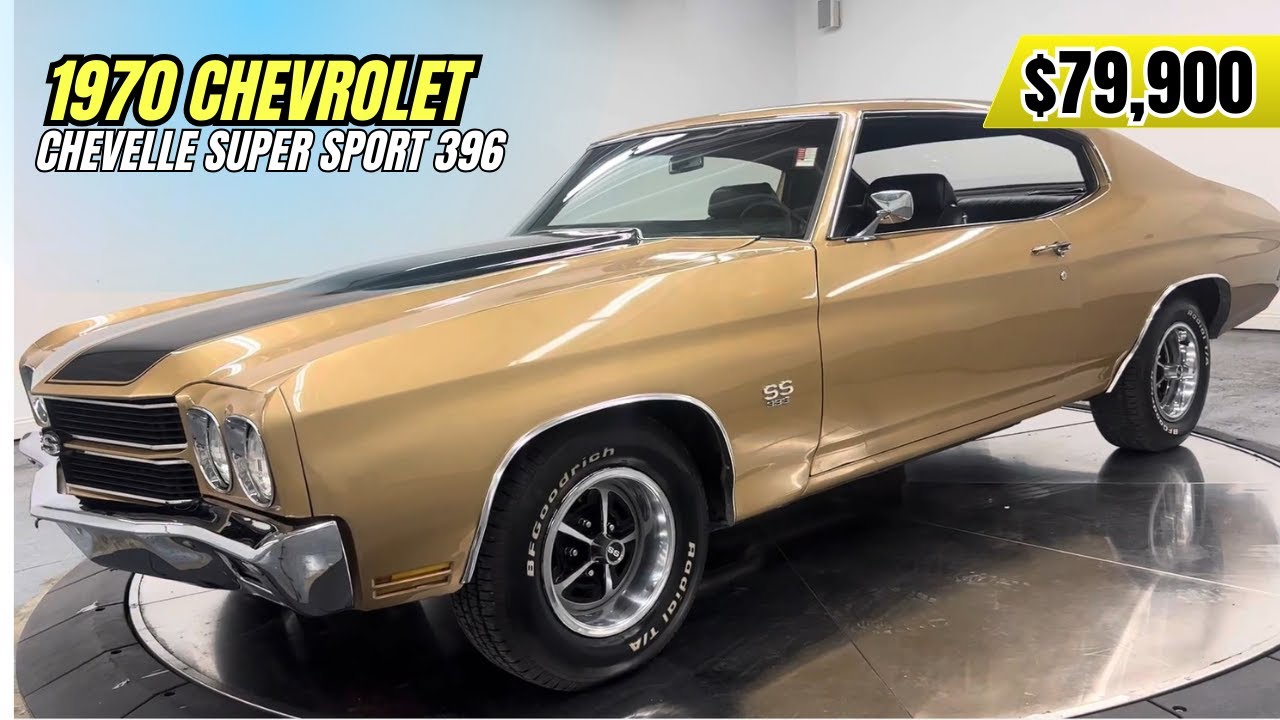 1970 Chevrolet Chevelle Super Sport 396 | Classic Muscle Car for Sale $79,900 | Build Sheet Included