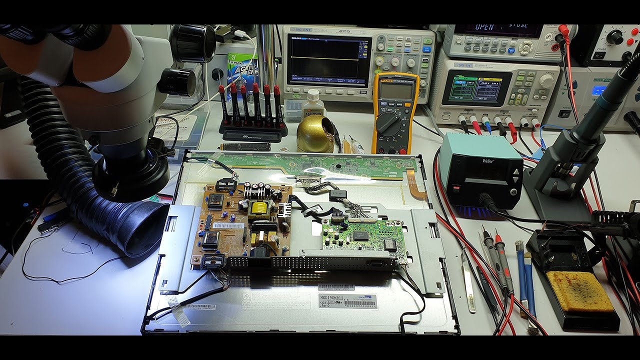 #SAMSUNG monitor power switch panel repair . تعمیر پنل سوئیچ پاور مانیتور سامسونگ