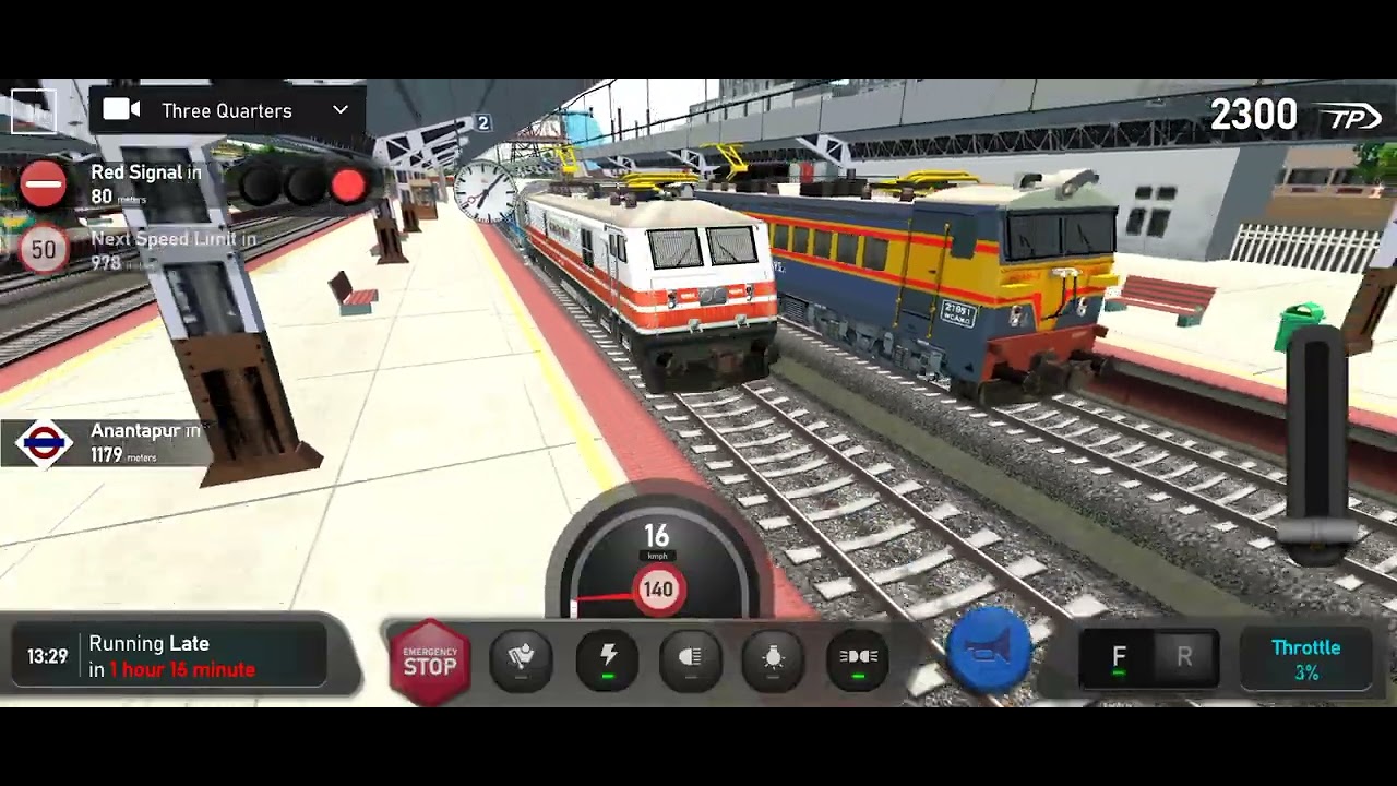 Indian Train simulator | WAP5 locomotive | gameplay 
