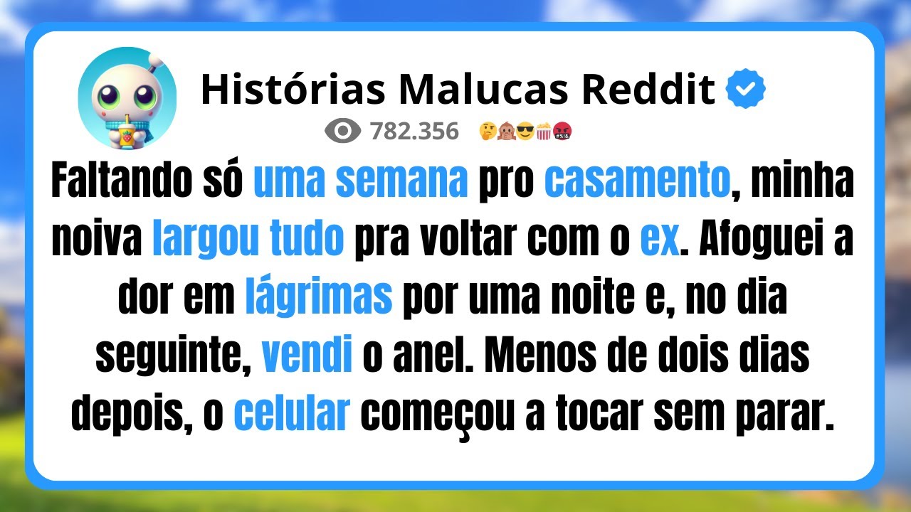 Faltando só uma semana pro casamento, minha noiva largou tudo pra voltar com o ex...