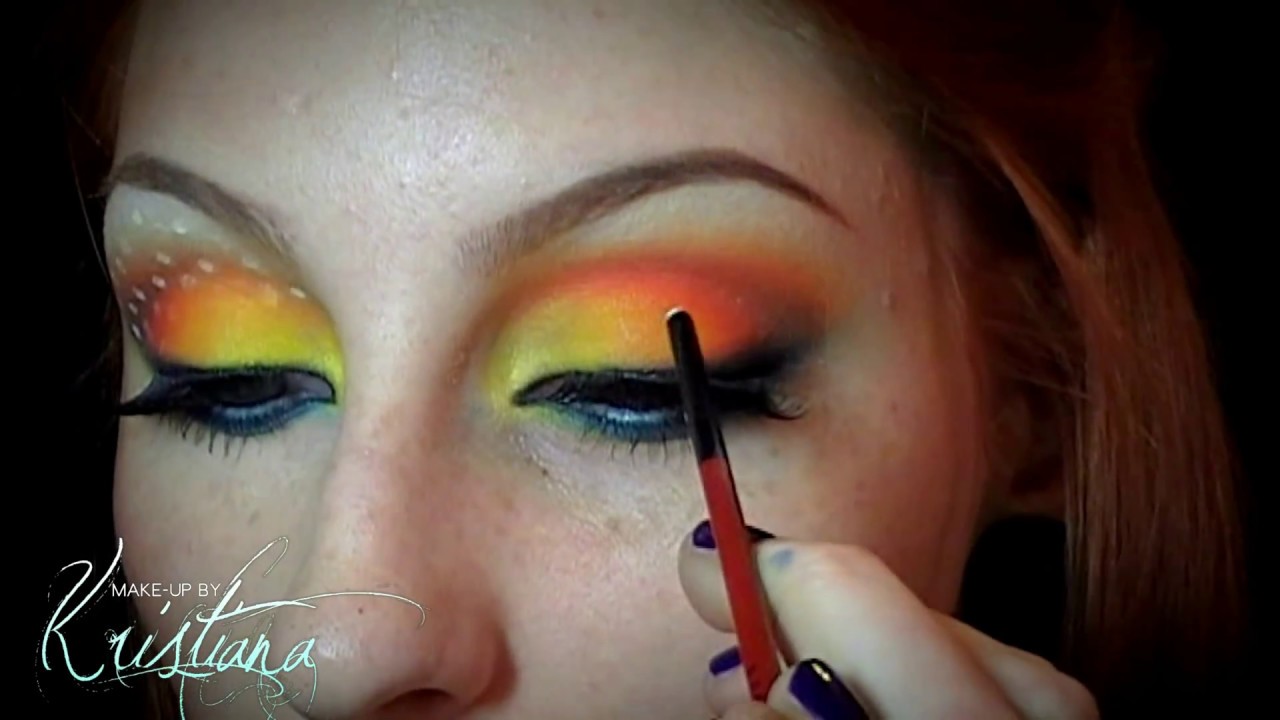 Summer spring make-up tutorial / Bright colorful makeup trends inspired