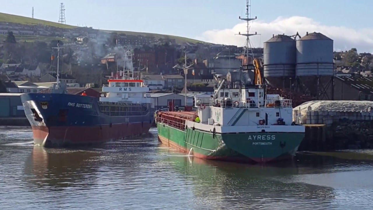 Ships at Wicklow Harbour