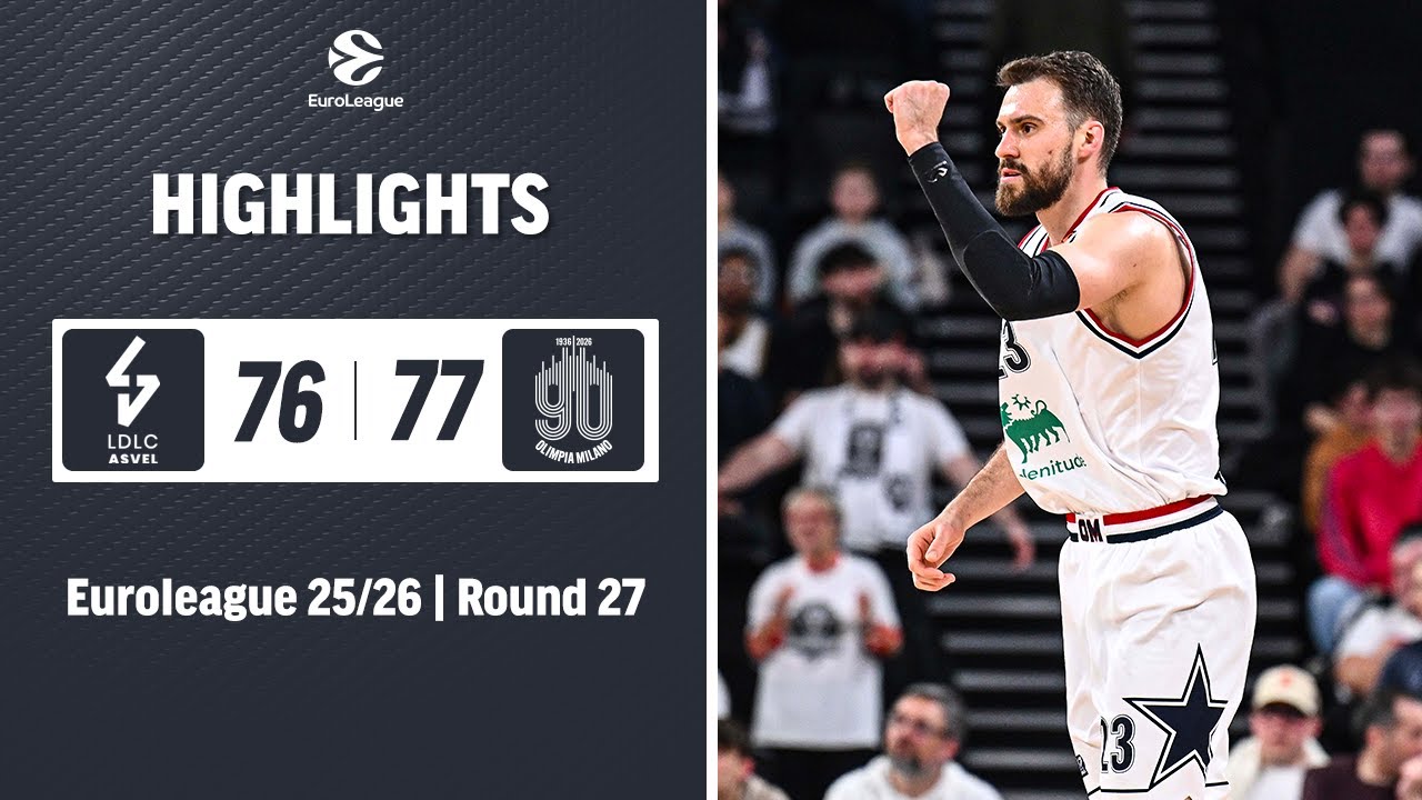 Asvel - Olimpia Milano Extended Highlights