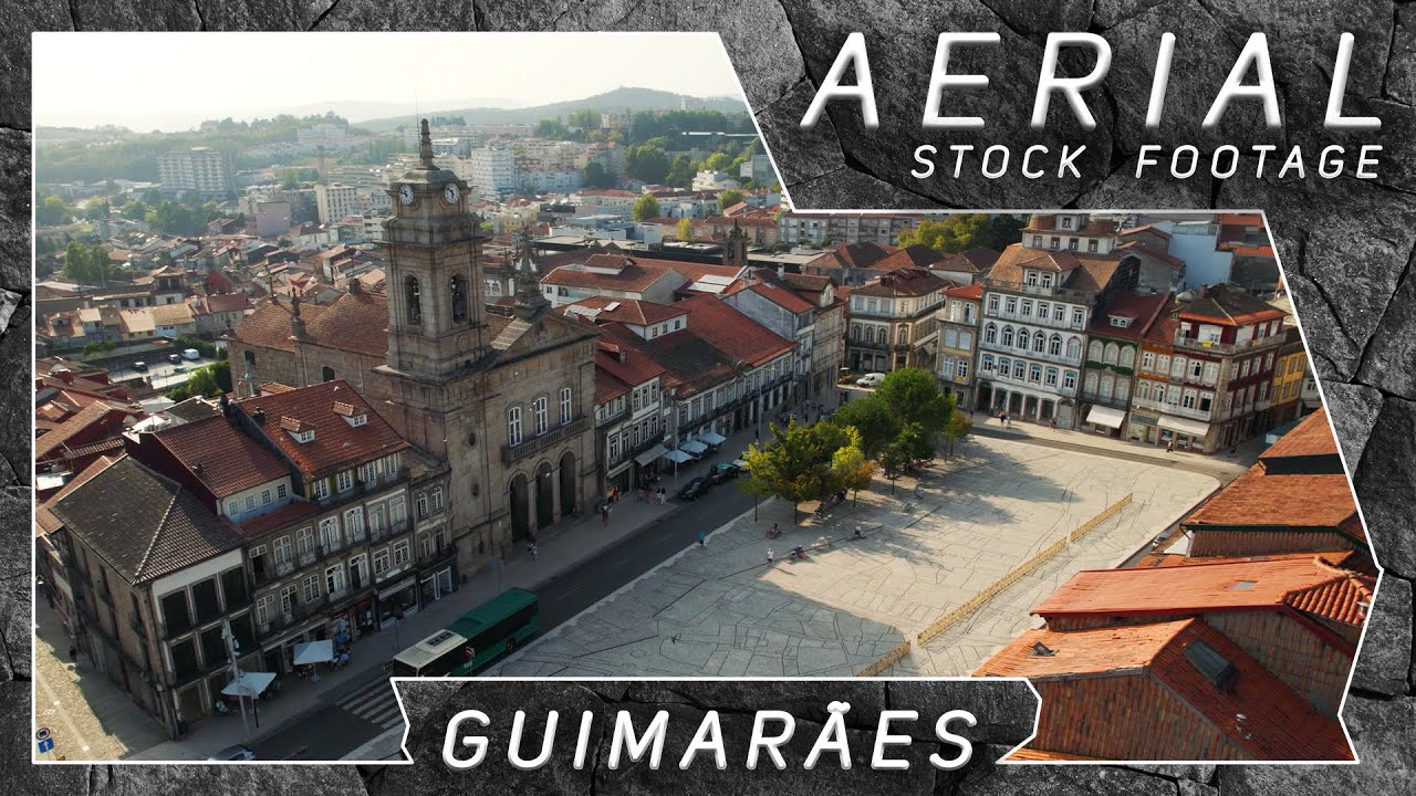Guimarães ● Portugal 🇵🇹 | 4K Aerial Drone Stock Footage