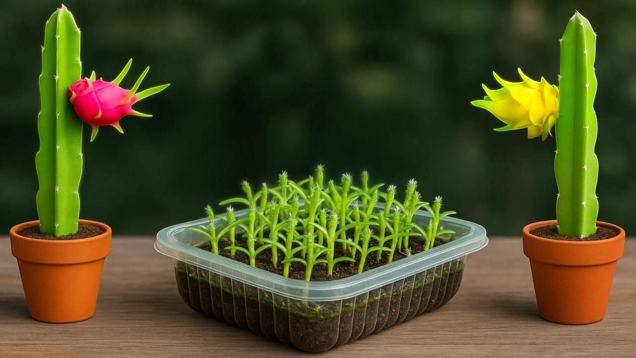 🔴 Как вырастить драконий фрукт (питахайю) из семян