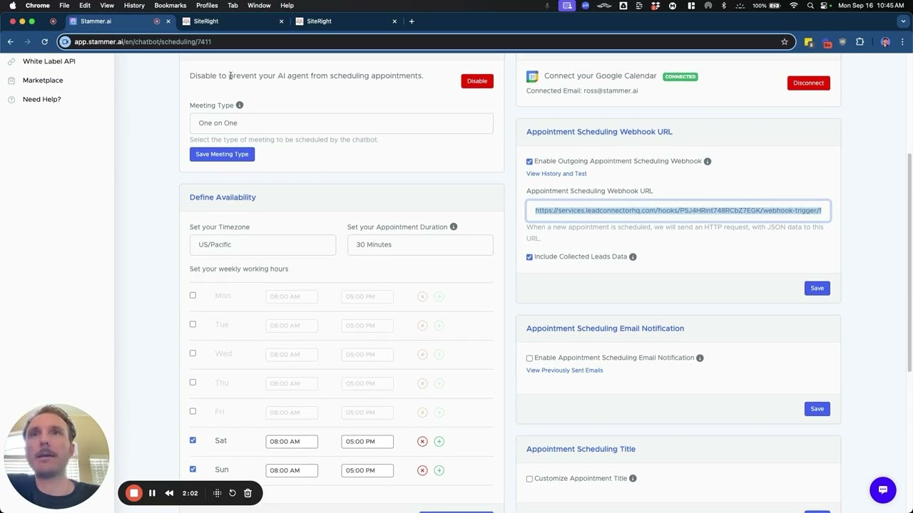 Scheduling Automation - Stammer AI Tutorial with GoHighLevel