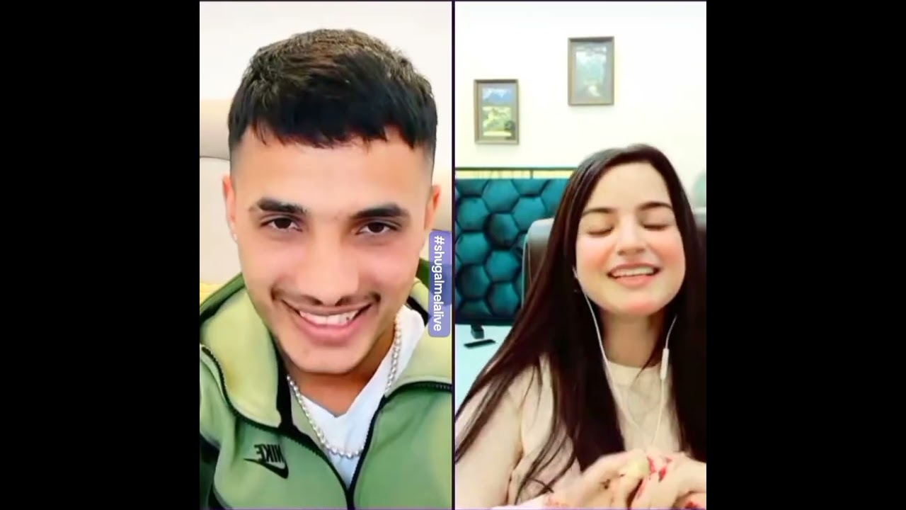 Raees tarar and bisma live match 😇😁 - Raees tarar & bismaa - tiktok live video - Raees live shugal