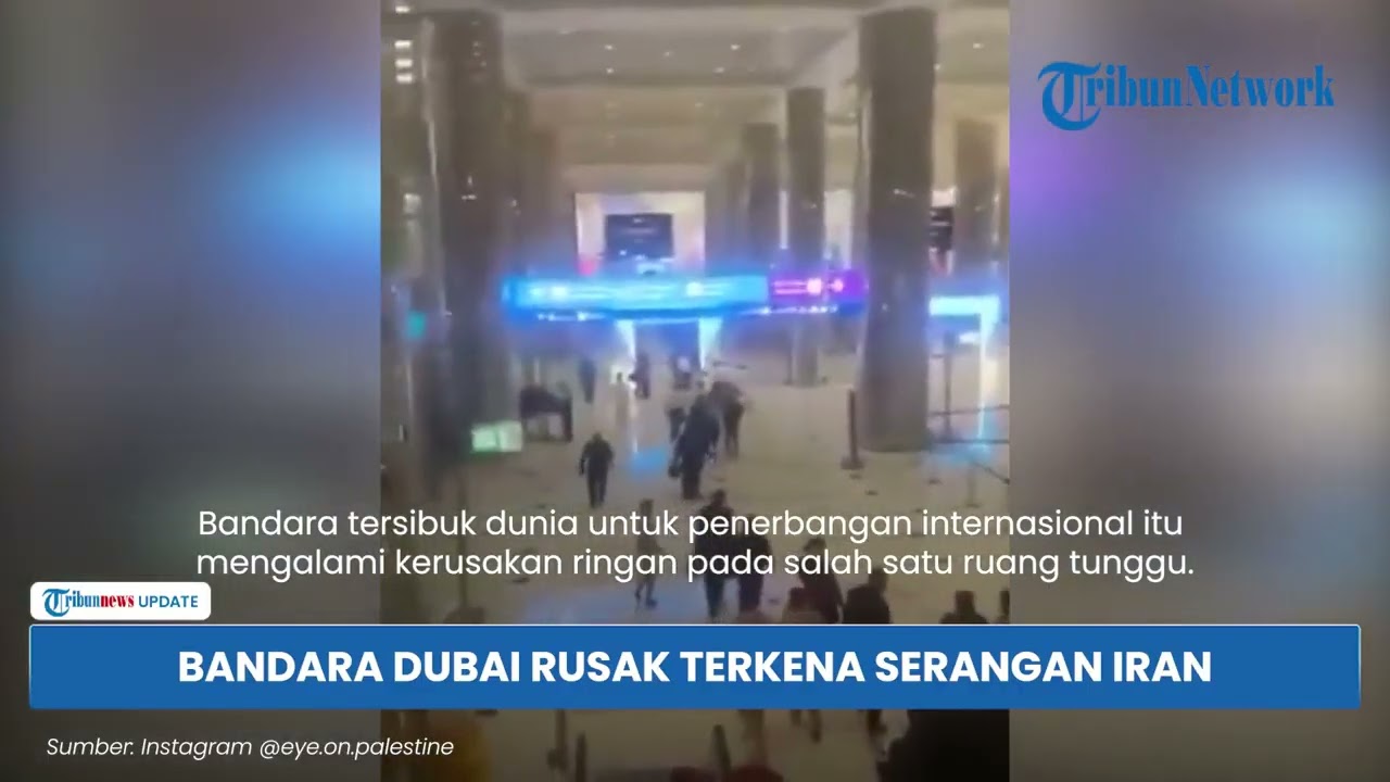 137 Rudal dan 209 Drone Iran Hantam UEA! Bandara Tersibuk Dubai Remuk Terkena Ledakan, Situasi Keos