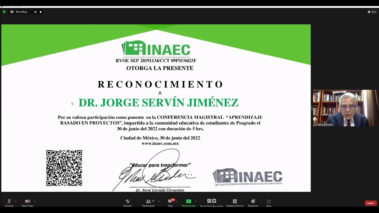 Conferencia Magistral Aprendizaje Basado en Proyectos