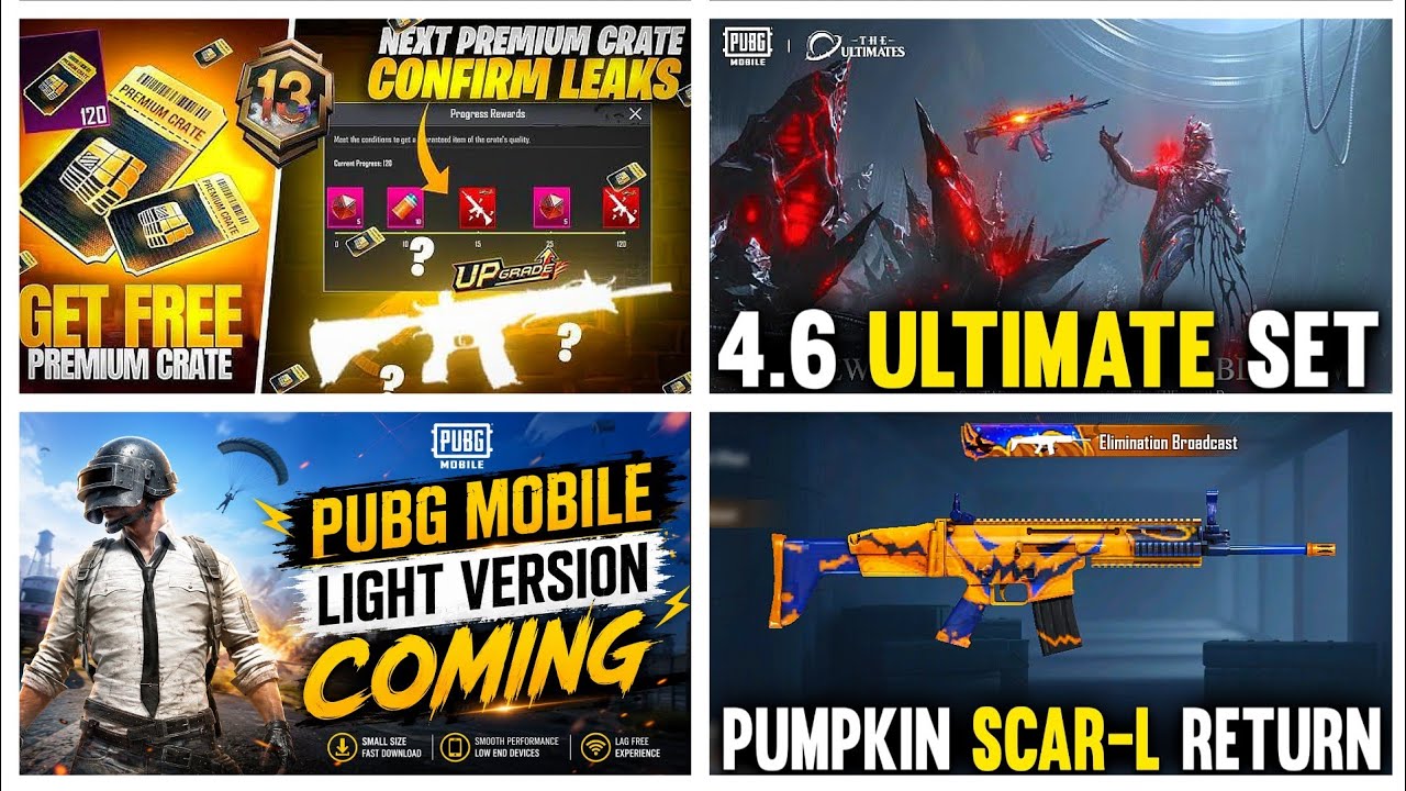 🤯NEXT PREMIUM CRATE PUBG LEAKS | PUBG MOBILE LIGHT COMING | 4.6 ULTIMATE SET | PUBGM