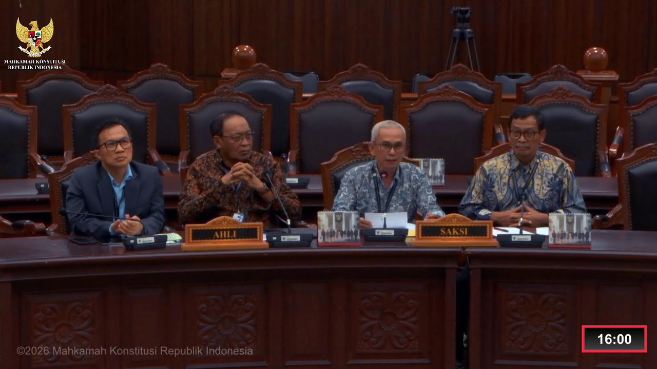 Sidang Perkara Nomor 168/PUU-XXIII/2025. Rabu, 4 Februari 2026.