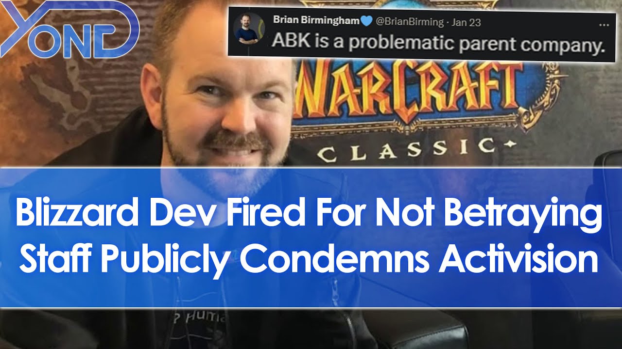 WoW Classic Lead Dev Who Was Fired For Not Betraying Staff Publicly Condemns Activision Blizzard