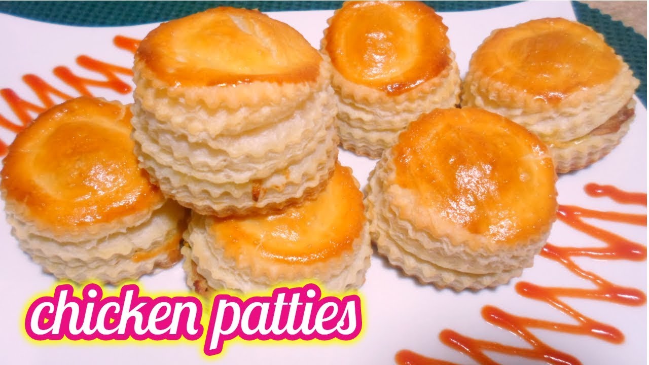 Chicken Patties Recipe_How to make bakery style chicken patties at home_With Homemade Dough