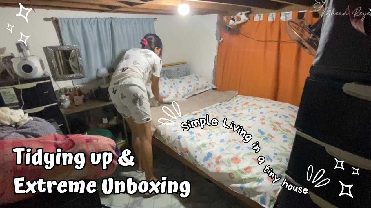 EXTREME SHOPEE UNBOXING ✨| TIDYING UP MY BEDROOM | Mhean Reyes💕 #momlife #tidyingup #unboxing #mom 