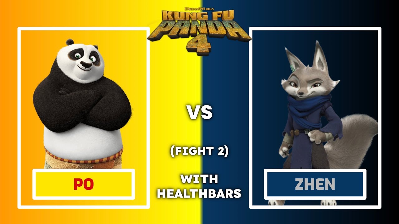 Po Vs. Zhen: (Fight 2) - With Healthbars
