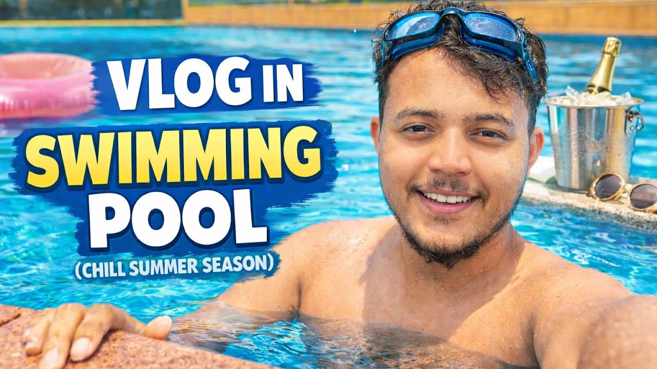 Swimming pool vlog (enjoy & chill summer)
