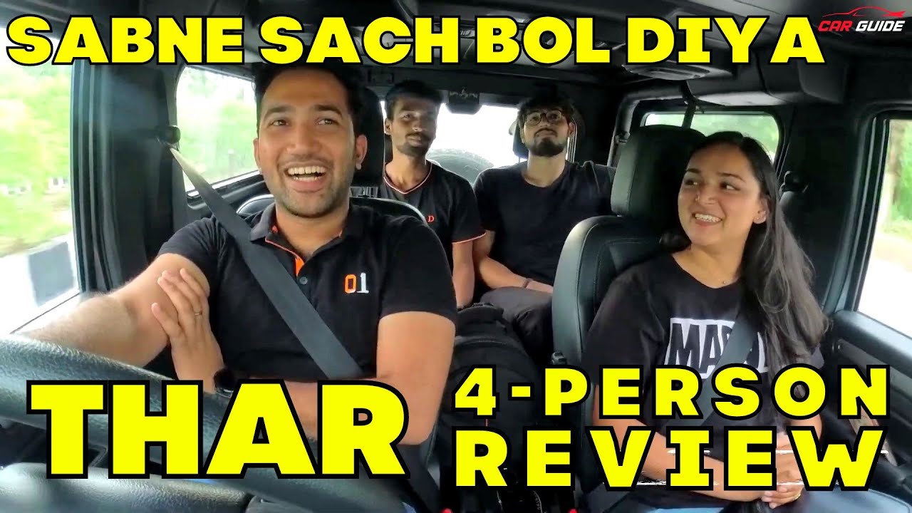 Mahindra Thar - Honest Drive Review | 4 Person Comfort Test | Practical or Not ? 🔥