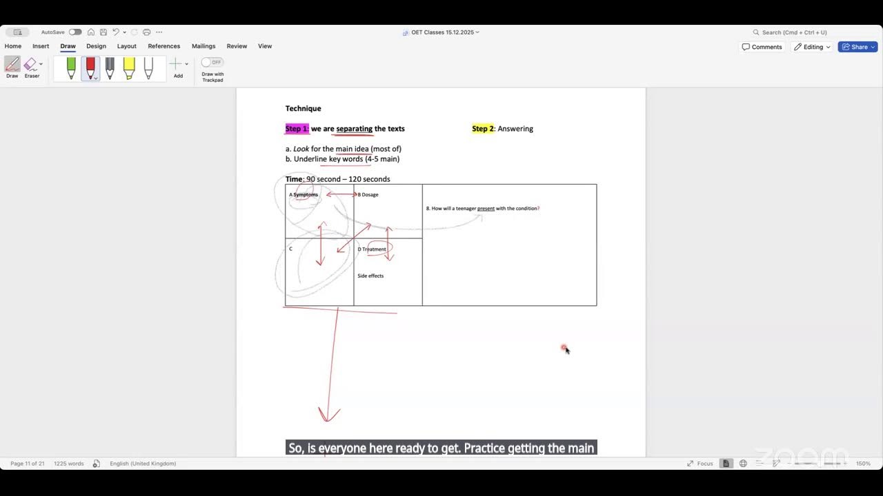OET Reading - Part A Technique