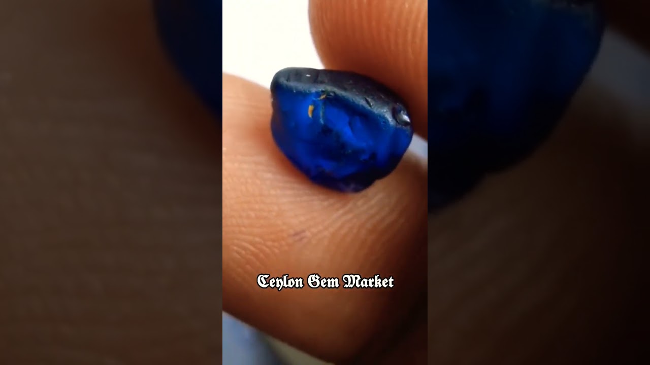Sri Lankan Blue Sapphire #ceylon Heated #royal blue 😍💎