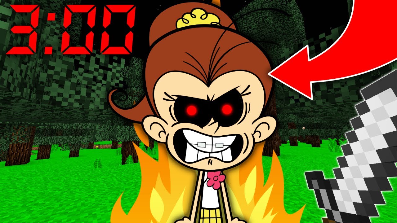 NE JAMAIS FAIRE SPAWN LUAN LOUD À 3H00 DU MATIN MINECRAFT ! 🔥 ELLE ME TROLL !