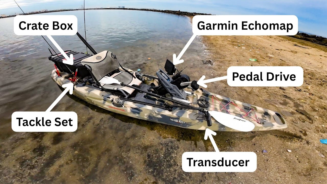 BEDAH TUNTAS! SETUP KAYAK FISHING Seastream Angler 120PD (Mancing di Ancol!)