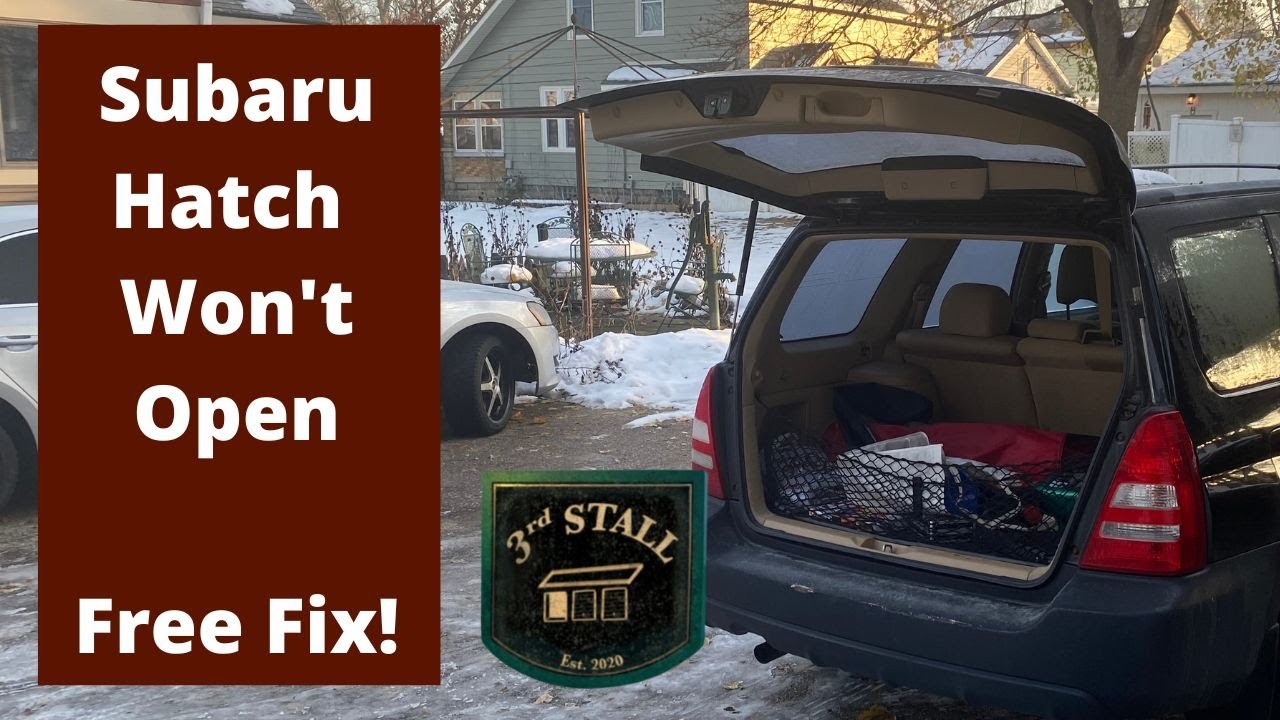 Люк Forester не открывается? Ручка застревает?