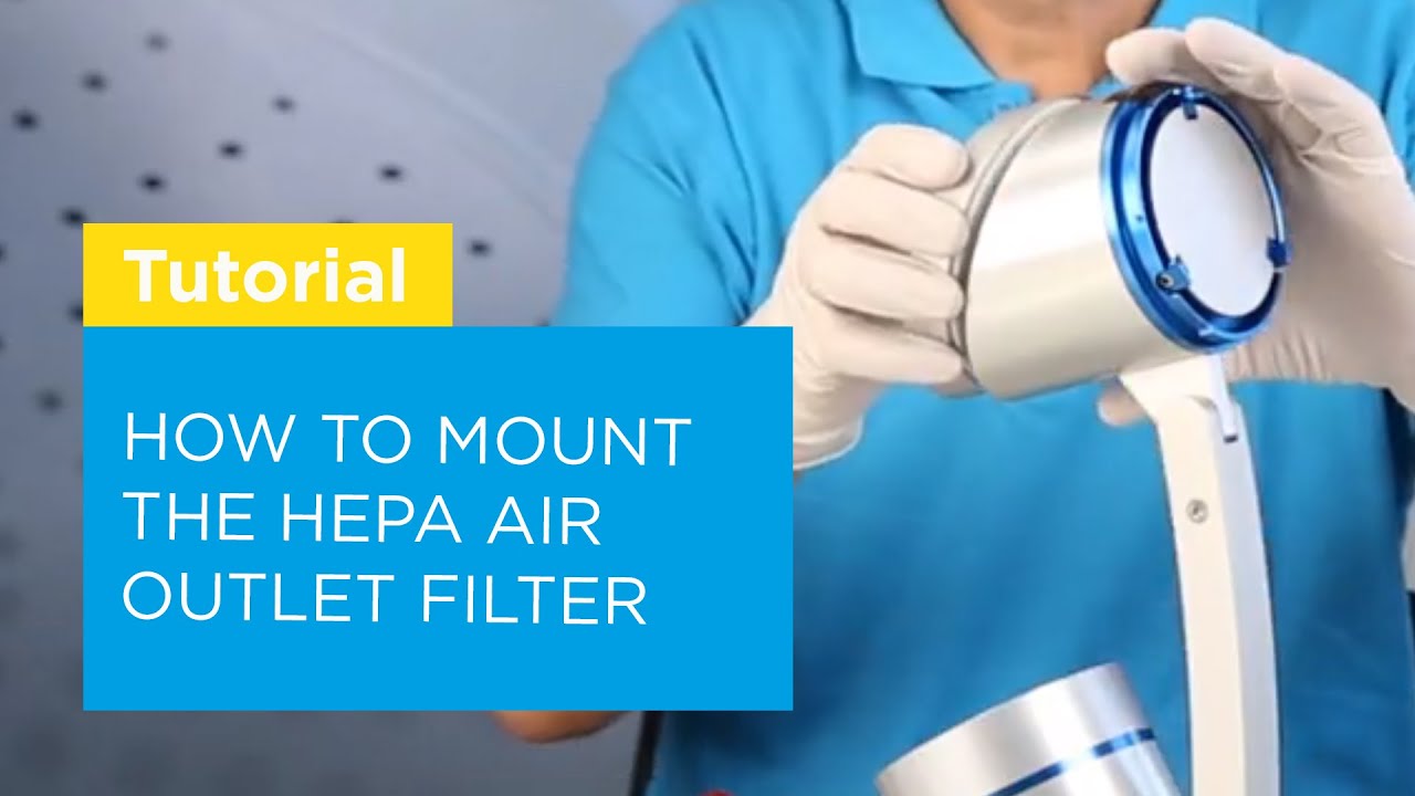 How to mount the HEPA air outlet filter to the MAS-100 NT microbial air sampler