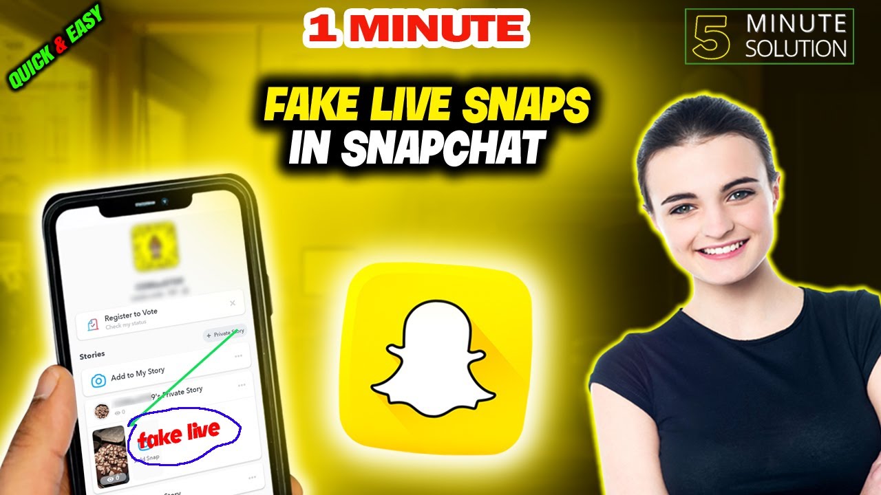 How to fake live snaps in snapchat 2024 (Quick & Easy)