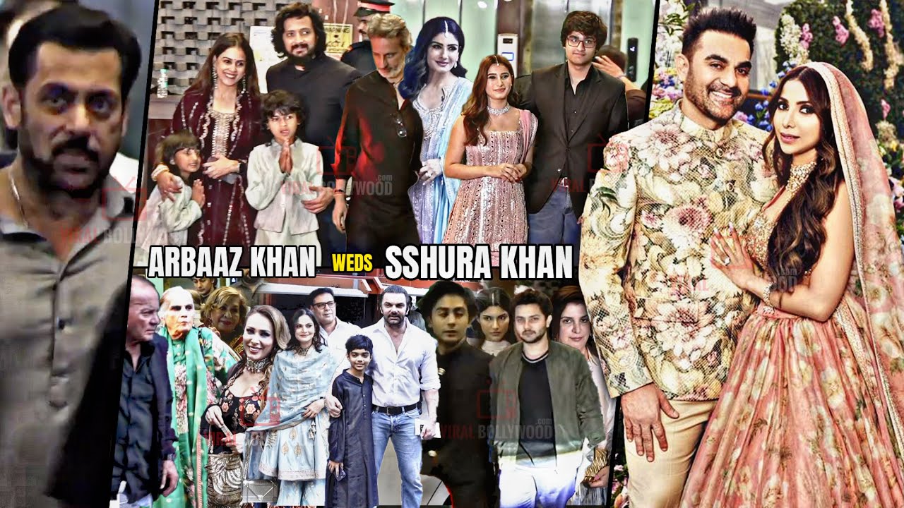 UNCUT - Arbaaz Khan Second Marriage with sshura Khan | Salman Khan, Family, Celebrities arrives