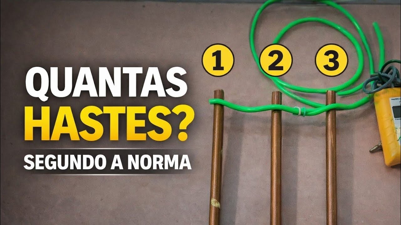 Quantas hastes precisa para aterramento?