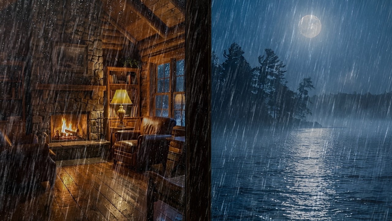 🔴 LIVE Rain on Window During Storm 🌧️ Relaxing Rain Sounds for Sleep & Study