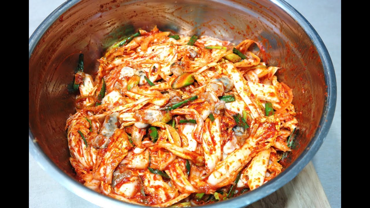 [헬렌김치] 초간단 초간편의 황금레시피, 시원한 굴겉절이 Fresh Oyster Kimchi/Geot-jeori