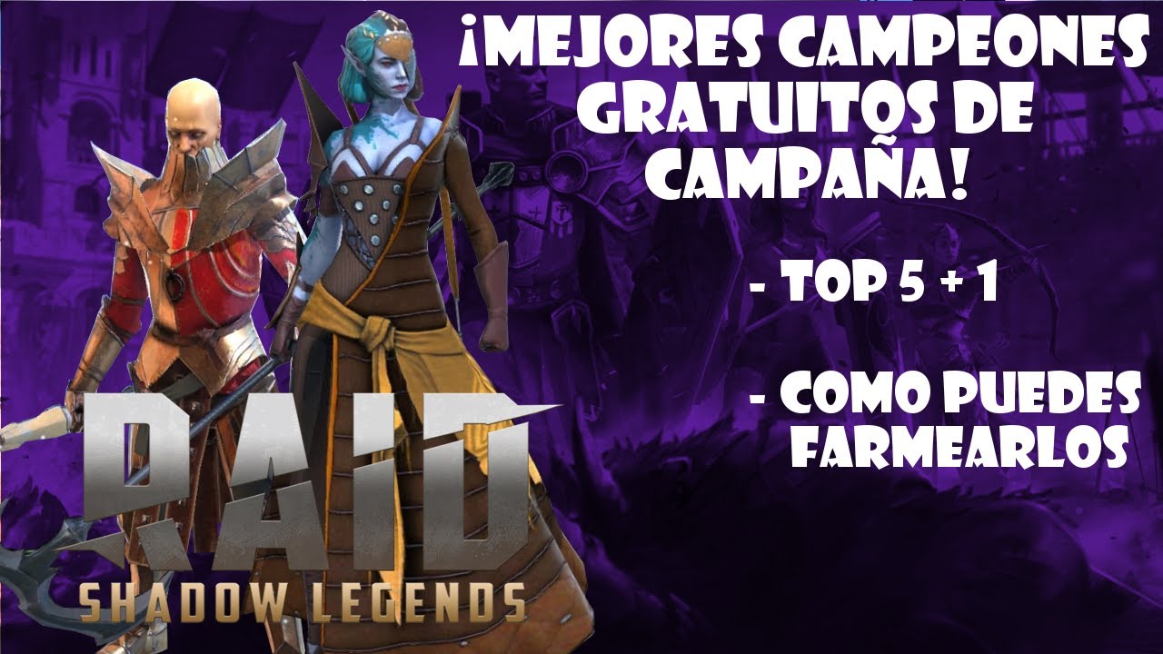 TOP 6 MEJORES CAMPEONES para EMPEZAR en RAID Shadow Legends 2020 I GUIA para NOVATOS!!