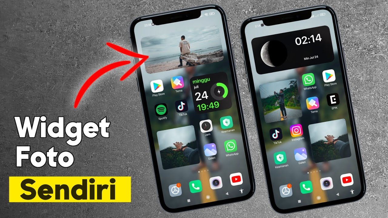 Cara Menambahkan Widget Foto Sendiri di HP Android🔥🔥