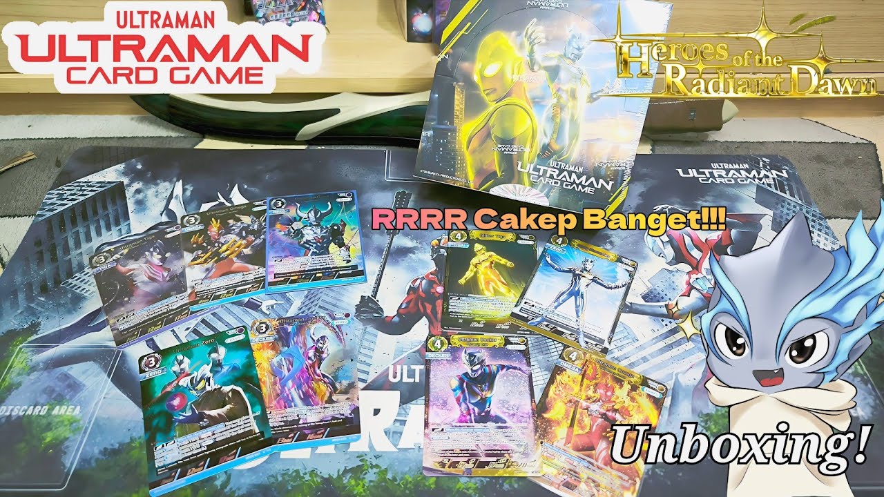 Unboxing Booster Pack 05 Heroes of the Radiant Dawn Ultraman Card Game BP05